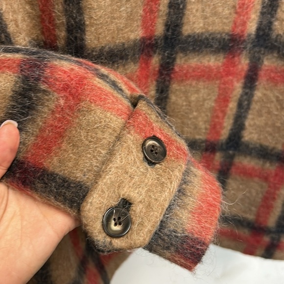 JONATHAN SIMKHAI Grace Blazer in Camel, Red, & Black - Picture 7 of 10